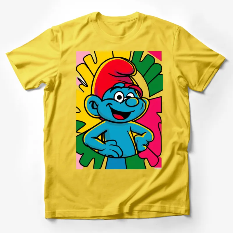 Colorful Cartoon Character Fun T-Shirt for Kids, Bright Pop Art Style Tee, Unisex Children Clothing Male T-Shirt