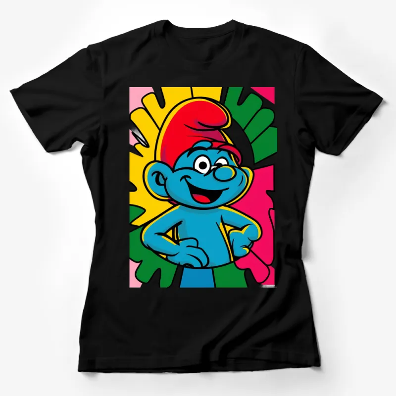 Colorful Cartoon Character Fun T-Shirt for Kids, Bright Pop Art Style Tee, Unisex Children Clothing Female T-Shirt