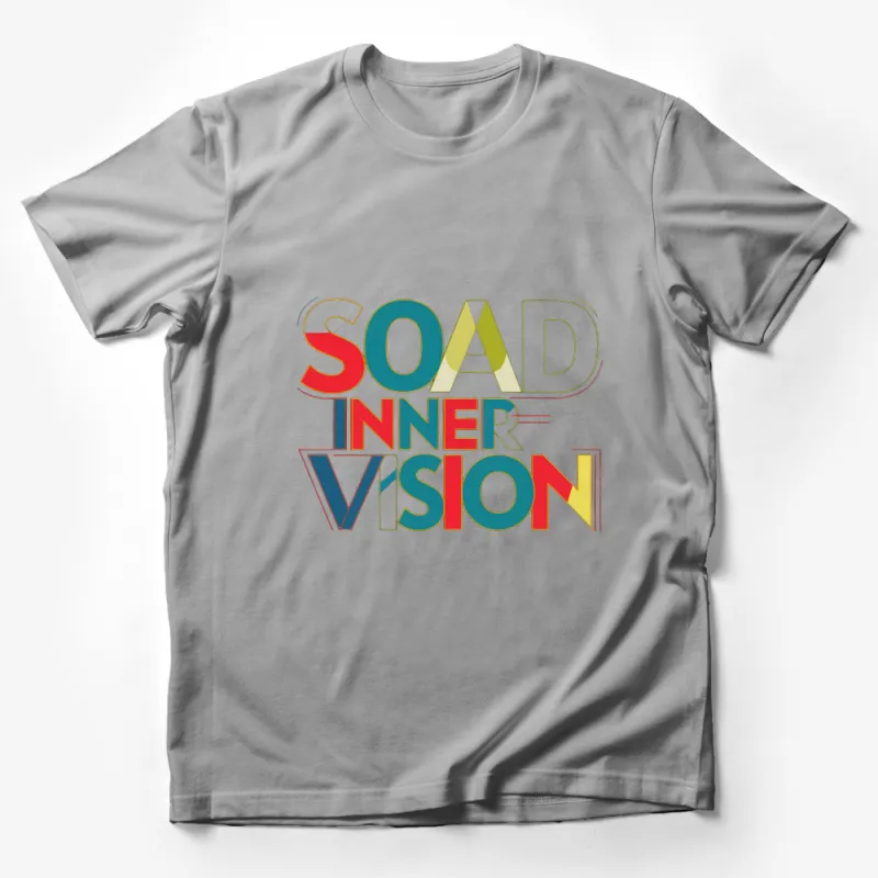 Vintage Style SOAD Inner Vision Lyrics Inspired T-Shirt, Colorful Retro Music Fan Tee Male T-Shirt