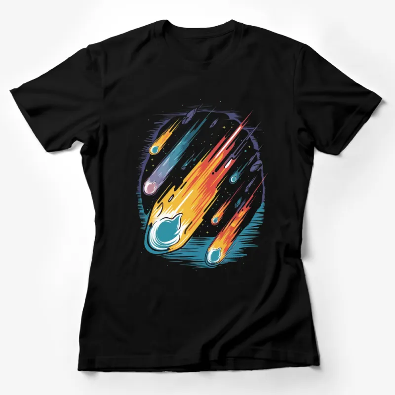 Abstract Art Color Splash T-Shirt, Unisex Graphic Tee, Vibrant Brush Stroke Print, Casual Streetwear, Unique Artistic Top, All Sizes Female T-Shirt