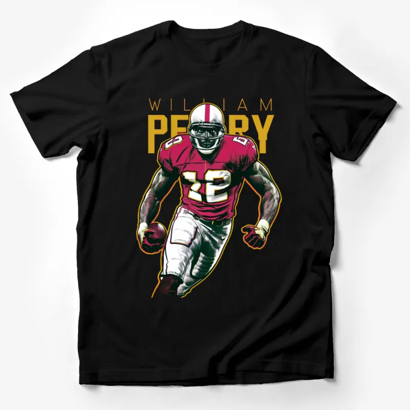 Vintage Football Player Graphic Tee, Retro Sports T-Shirt, Athletic Casual Wear, Men's Fashion Shirt, Unique Gift for Him Male T-Shirt