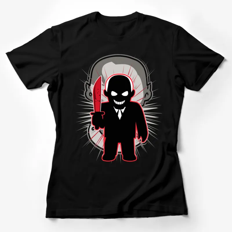 Men's Funny Cartoon Villain T-Shirt, Comic Book Graphic Tee, Unique Villain Character Shirt, Gift for Him, Casual Cotton Top Female T-Shirt