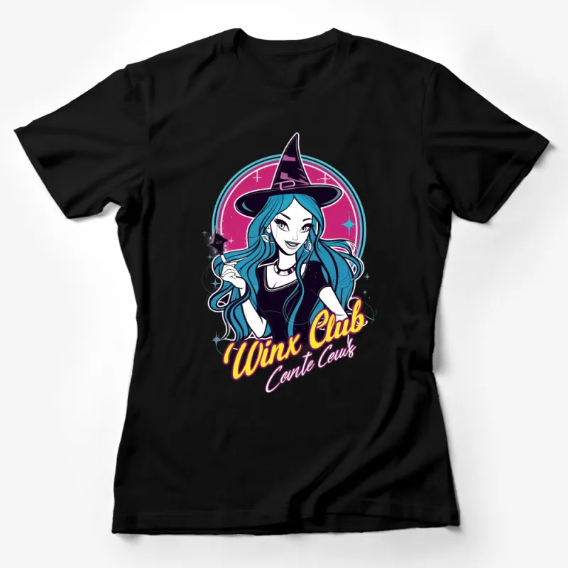 Witchy Cartoon Character T-Shirt, Winx Club Fan Tee, Magical Girl Graphic Shirt, Casual Trendy Top, Youthful Apparel, Gift for Her Female T-Shirt