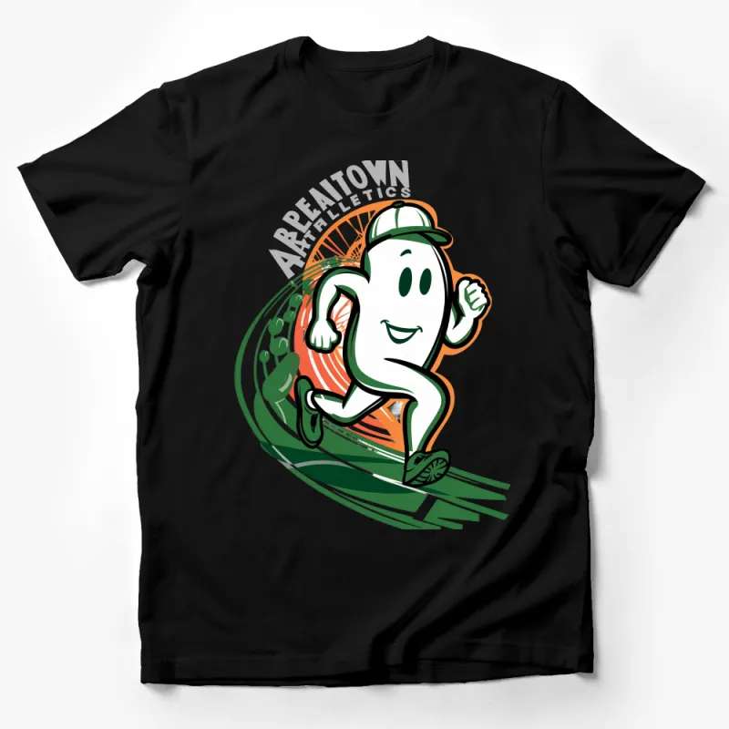 Vintage Allentown Athletics Running Cartoon Character T-Shirt, Retro Runner Graphic Tee, Unisex Male T-Shirt