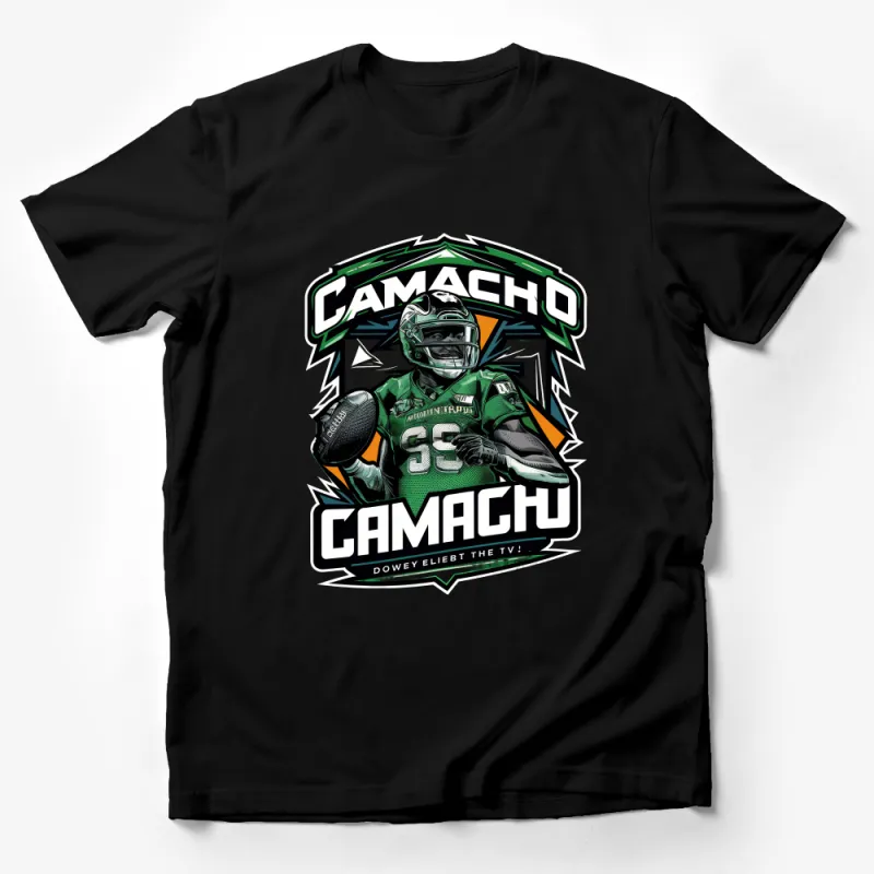 Football Player Graphic T-Shirt, Athletic Camacho Design Tee, Sports Fan Casual Wear, Trendy Urban Style Shirt, Unisex Apparel Male T-Shirt