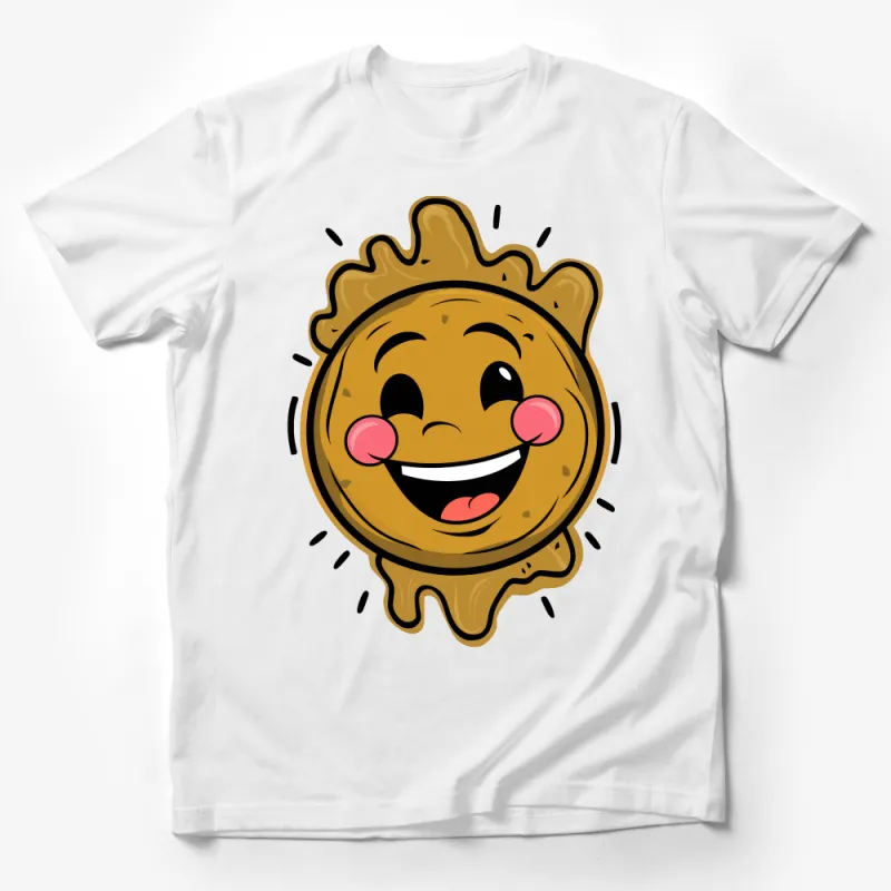 Unisex Happy Sun Graphic Tee, Casual Summer Vibes Shirt, Sunshine Smiley Face T-Shirt, Soft Cotton Tee, Gift for Sunny Day Lovers Male T-Shirt