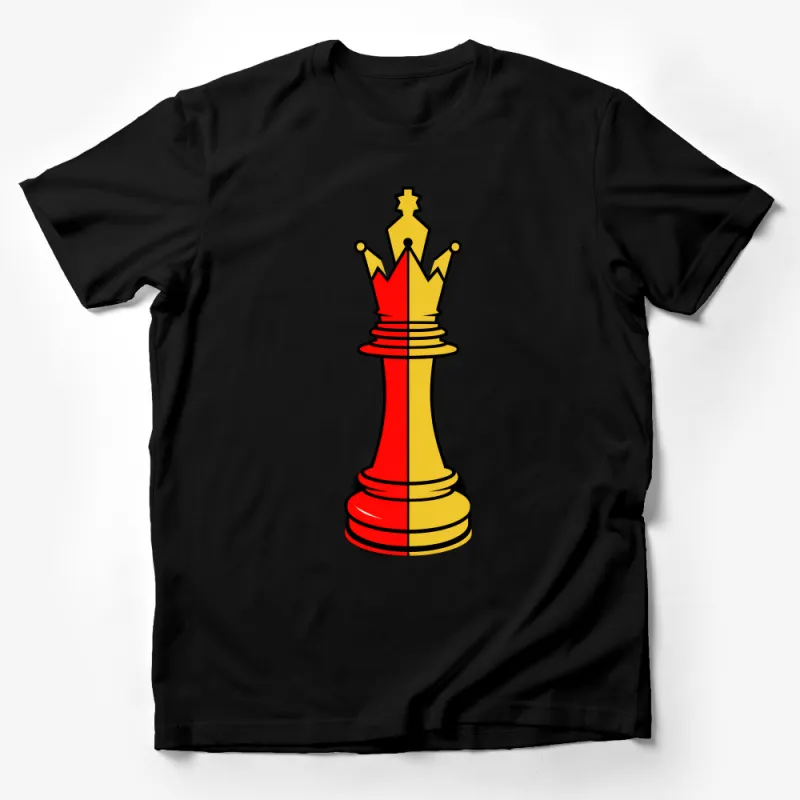 Unique Chess Piece T-Shirt with Colorful Design, Stylish King Figure Top, Casual Chess Player Gift, Graphic Tee for Board Game Enthusiasts Male T-Shirt