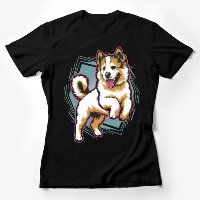 Cute Corgi T-Shirt, Adorable Dog Graphic Tee, Pet Lover Casual Shirt, Unisex Animal Print Top, Gift for Dog Owners, Fun Puppy Apparel Female T-Shirt