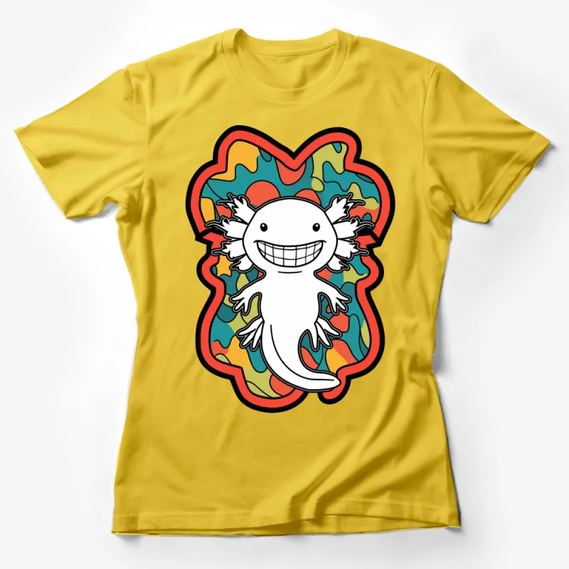 Colorful Cartoon Gecko T-Shirt, Funny Lizard Lover Tee, Unique Animal Design, Unisex Shirt for All Ages Female T-Shirt