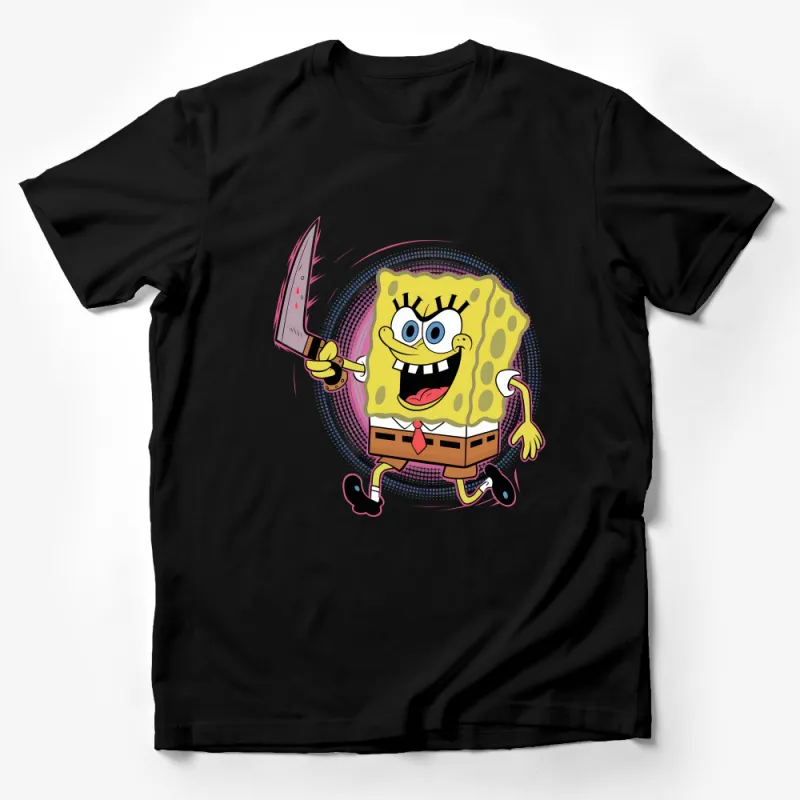 SpongeBob SquarePants T-Shirt, Funny Cartoon Character Tee, Unisex Adult and Kids Shirt, Vibrant Graphic Top, Gift Idea Male T-Shirt