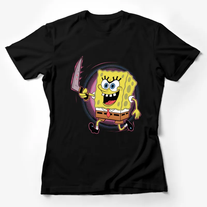 SpongeBob SquarePants T-Shirt, Funny Cartoon Character Tee, Unisex Adult and Kids Shirt, Vibrant Graphic Top, Gift Idea Female T-Shirt