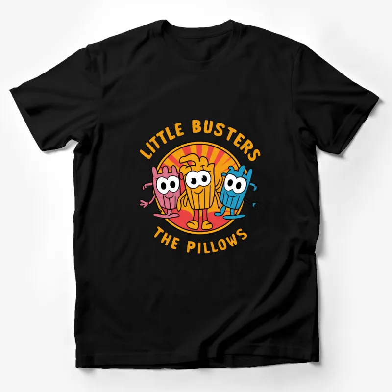 Colorful Cartoon Character T-Shirt, Little Busters Fun Family Apparel, Casual Graphic Tee for All Ages Male T-Shirt