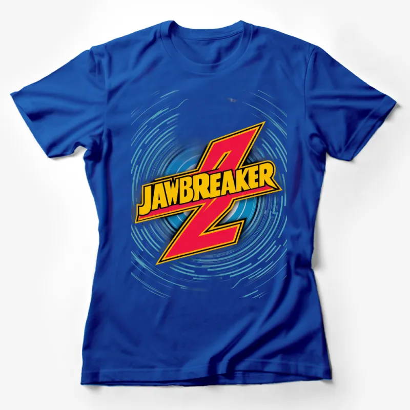 Bold Comic Style Jawbreaker Z T-Shirt, Vibrant Graphic Tee, Retro-Inspired Superhero Shirt, Unisex Casual Top Female T-Shirt