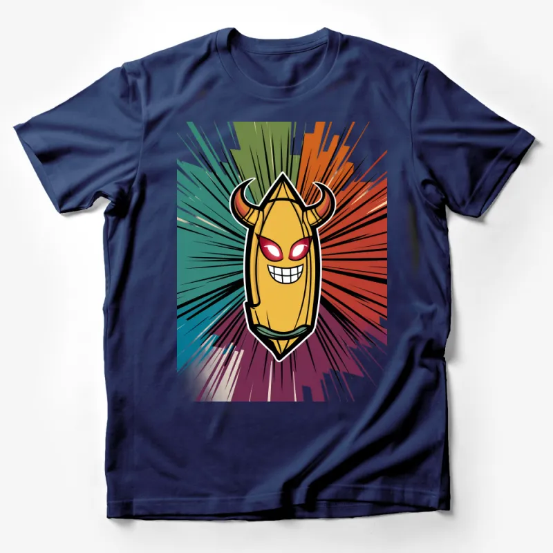 Unique Monster Comic Style T-Shirt, Vibrant Colorful Graphic Tee, Unisex Cartoon Character Shirt, Fun Casual Wear, Gift for Geeks Male T-Shirt