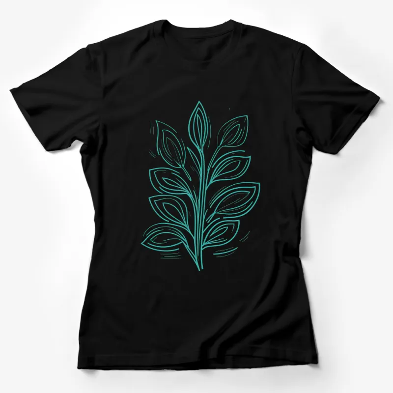 Botanical Leaf Design T-Shirt, Nature Lover Graphic Tee, Casual Wear, Unisex Cotton Shirt Female T-Shirt