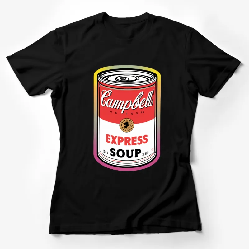 Vintage Soup Can T-Shirt, Retro Graphic Tee, Colorful Pop Art Shirt, Unisex Fashion, Casual Wear Female T-Shirt