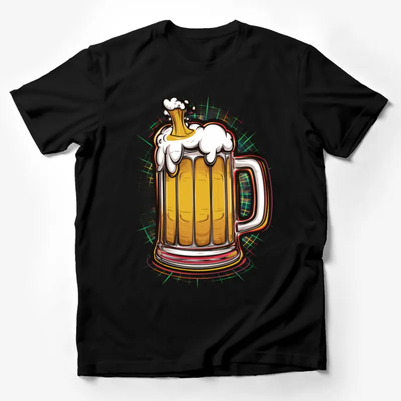 Funny Beer Mug T-Shirt, Craft Beer Lover Gift, Cool Beer Party Tee, Unisex Beer Festival Shirt, Casual Pub Crawl Apparel Male T-Shirt