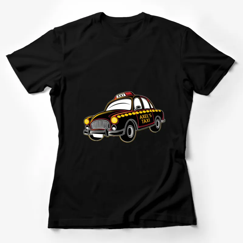 Vintage Style Taxi T-Shirt, Classic Car Enthusiast Tee, Retro Taxi Cab Graphic Shirt, Unique Urban Streetwear Female T-Shirt