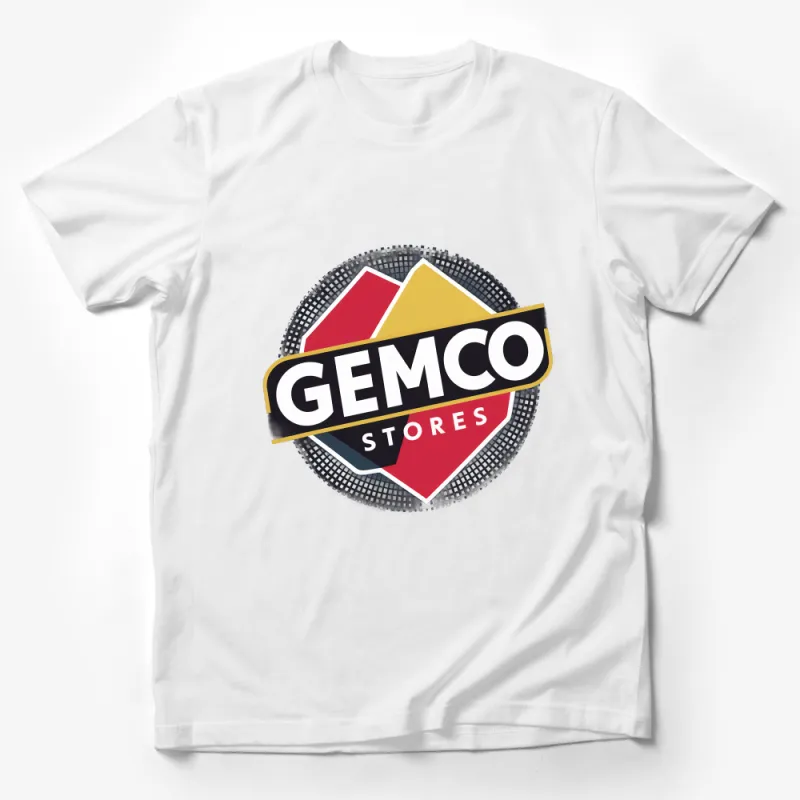 Vintage Gemco Stores Logo T-Shirt, Classic Retro Brand Tee, Unisex Adult Graphic Shirt, Fashion Casual Wear, Collector's Item Male T-Shirt