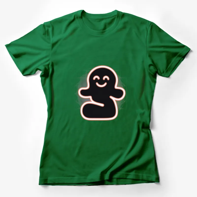 Happy Gingerbread Man T-Shirt, Cute Cookie Graphic Tee, Unisex Adult and Kids Holiday Shirt Female T-Shirt