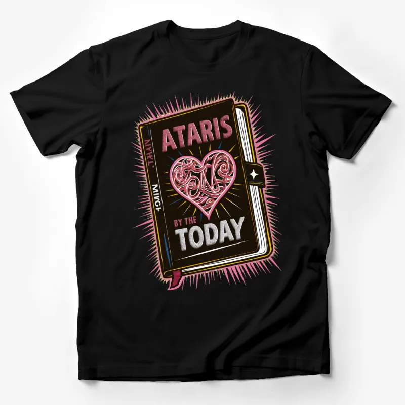 Retro Atari's Notebook Graphic Tee, Vintage Gamer Style Shirt, Casual Unisex T-shirt, Unique Gift for Gamers, Soft Cotton Tee Male T-Shirt