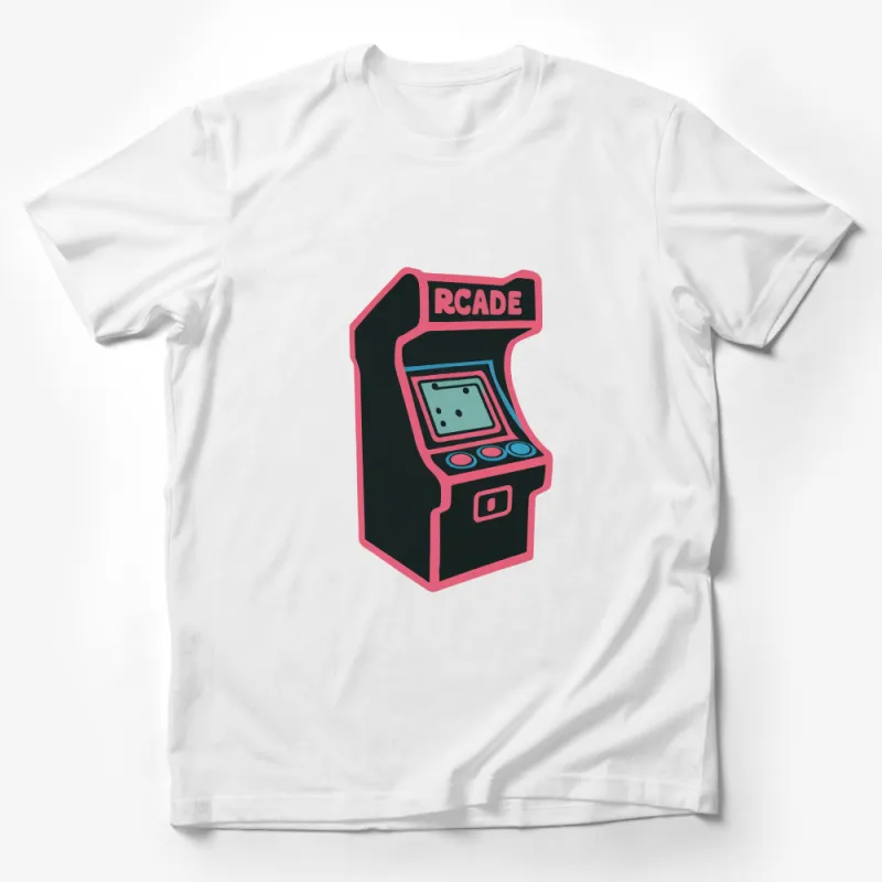 Vintage Arcade Machine T-Shirt, Retro Gaming Tee, Classic Gamer Gift, Unisex Graphic Shirt Male T-Shirt