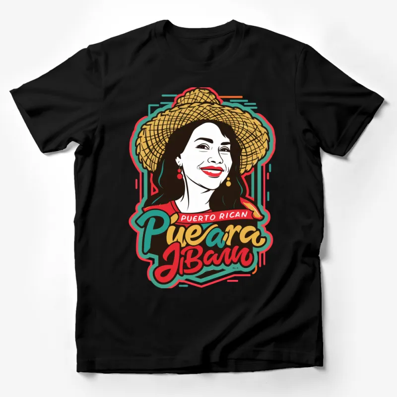 Puerto Rican Pride T-Shirt, Pura Jibara Graphic Tee, Cultural Heritage Unisex Shirt Male T-Shirt