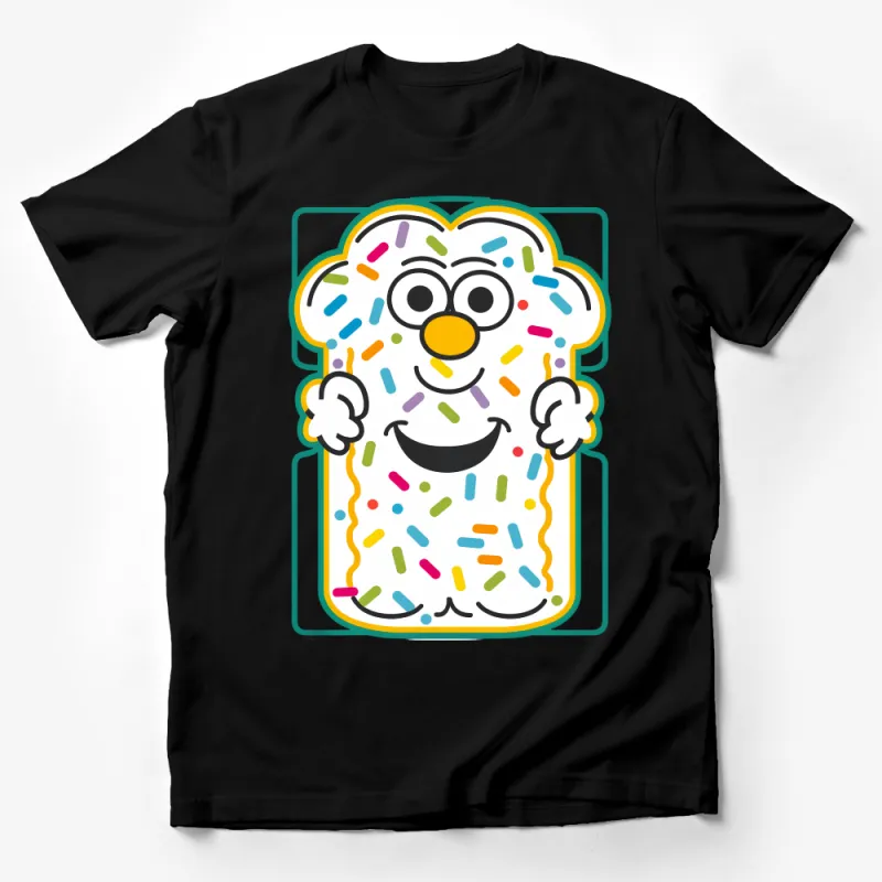 Funny Cartoon Popsicle T-Shirt, Colorful Ice Lolly Tee, Unisex Summer Shirt, Casual Novelty Graphic Top, Gift for Kids and Adults Male T-Shirt