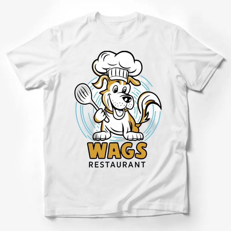 Chef Dog T-Shirt, Unisex Cartoon Dog Cooking Tee, Funny Culinary Pup Kitchen Apparel, Foodie Gift, Baking Lover Shirt, Pet Chef Top Male T-Shirt