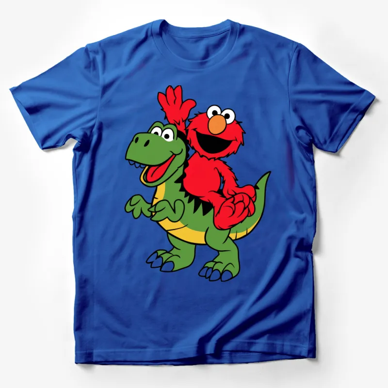 Kids Friendly Dinosaur and Monster Graphic T-Shirt, Cute Cartoon Characters Tee, Unisex Children's Clothing, Vibrant Colorful Shirt Male T-Shirt