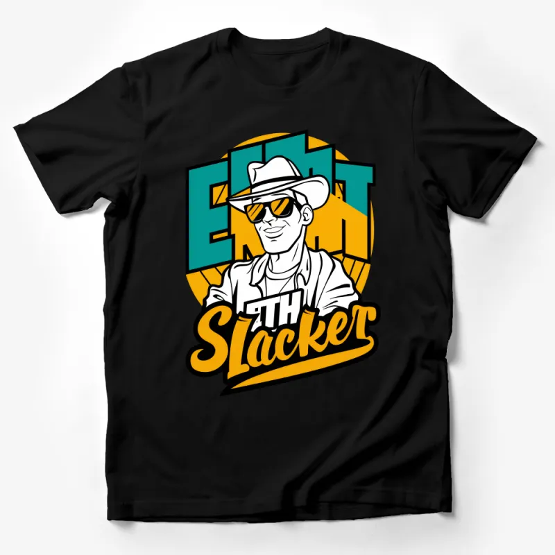 Vintage Style Slacker T-Shirt, Cool Retro Graphic Tee, Unisex Casual Shirt, Trendy Streetwear Top, Gift for Him Her Male T-Shirt