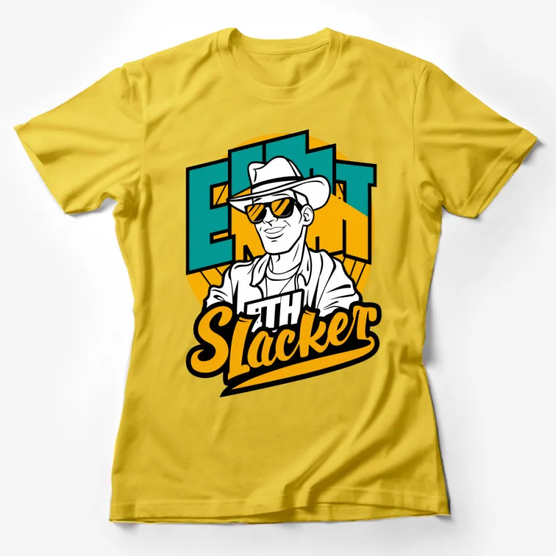 Vintage Style Slacker T-Shirt, Cool Retro Graphic Tee, Unisex Casual Shirt, Trendy Streetwear Top, Gift for Him Her Female T-Shirt