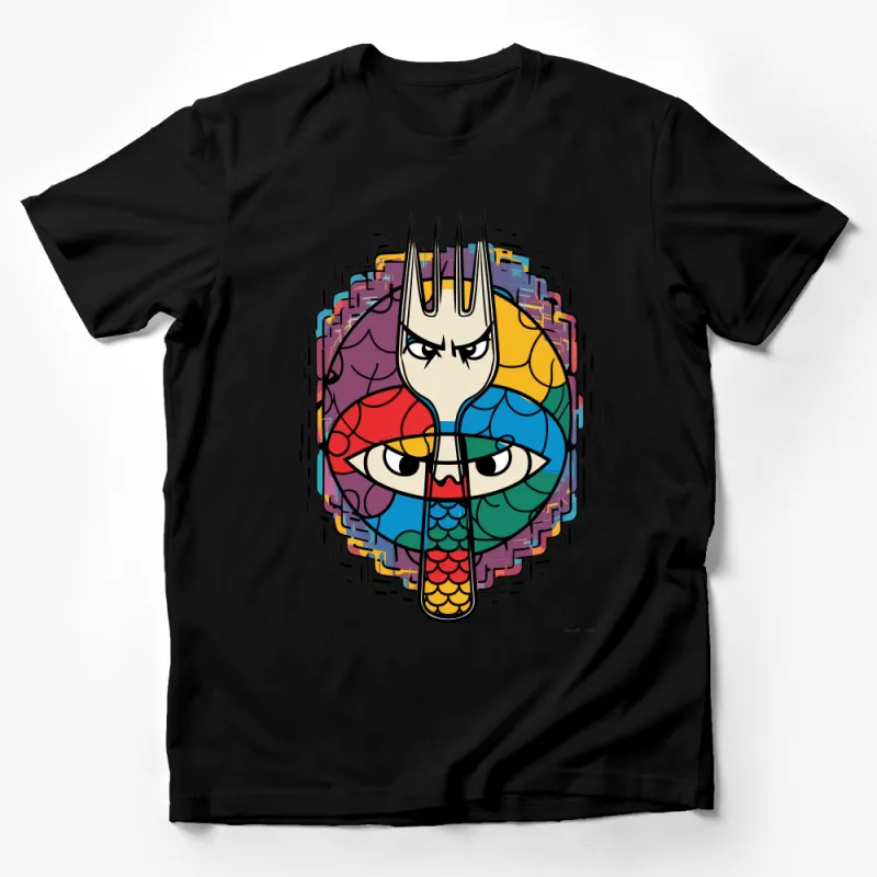 Colorful Abstract Art T-Shirt, Unique Graphic Tee, Modern Aesthetic Fashion, Unisex Casual Wear, Urban Style Clothing, Bold Artistic Design Male T-Shirt