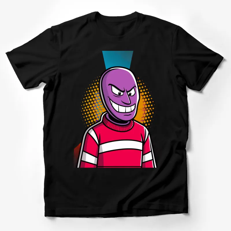 Colorful Cartoon Villain T-Shirt, Bold Graphic Tee, Unisex Adult Casual Wear, Vibrant Character Top, Gift Male T-Shirt