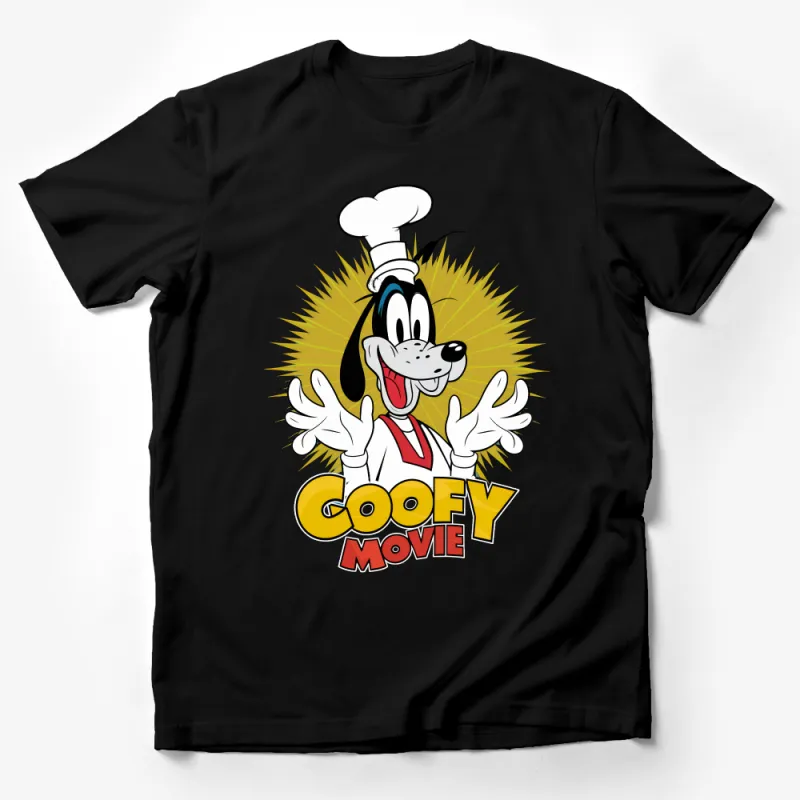 Cartoon Dog Chef T-Shirt, Funny Animated Cook Character Tee, Unisex Cotton Shirt, Casual Graphic Tee for All Ages, Gift Idea Male T-Shirt