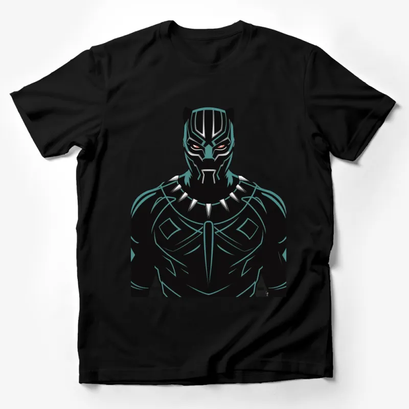 Superhero Inspired Black Panther Graphic Tee, Unisex Comic Book Character T-Shirt, Cool Superhero Shirt, Adult and Kids Sizes Male T-Shirt