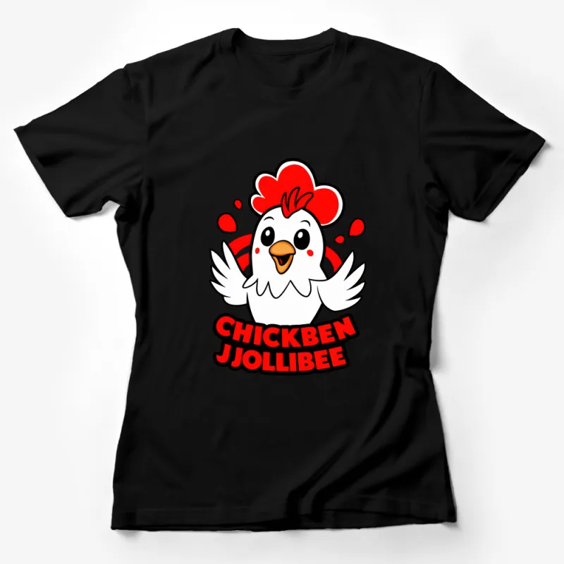 Fun Cartoon Chicken T-Shirt, Cute Poultry Fan Tee, Unisex Casual Shirt, Graphic Tee For Animal Lovers, Gift Idea Female T-Shirt