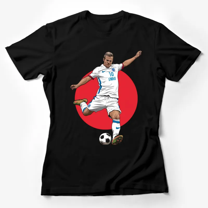 Men's Soccer Player T-Shirt, England Team Sports Tee, Football Graphic Shirt, Athletic Casual Wear, Gift for Soccer Fans Female T-Shirt