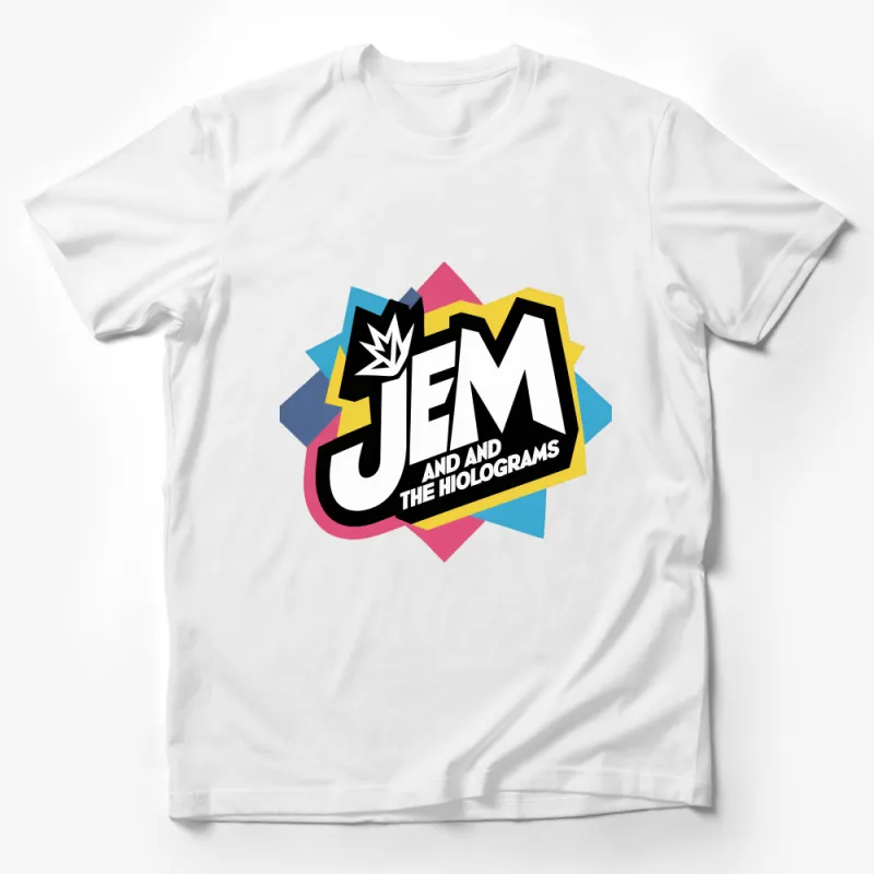 Vintage-Inspired Jem and The Holograms Retro Cartoon Graphic T-Shirt Male T-Shirt