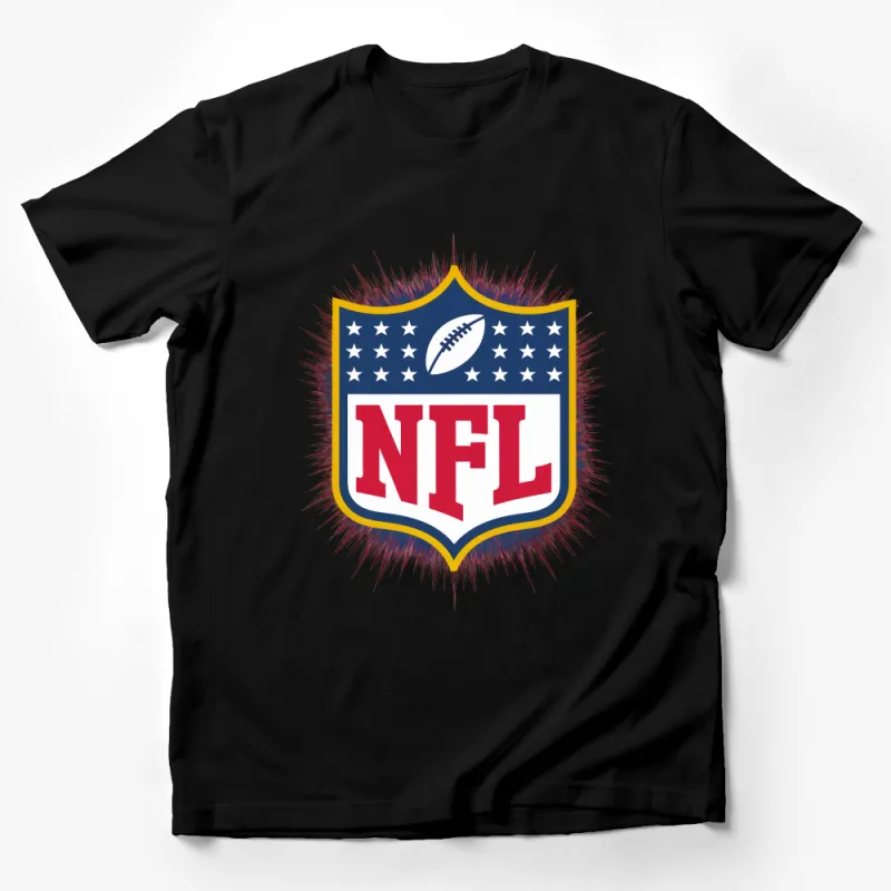 Patriotic NFL Shield Crest American Football Fan Unisex T-Shirt Male T-Shirt