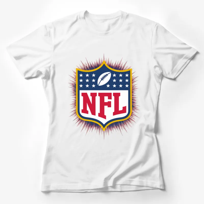 Patriotic NFL Shield Crest American Football Fan Unisex T-Shirt Female T-Shirt