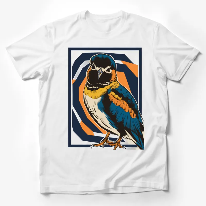 Unique Bird Graphic T-Shirt, Vintage Style Nature Inspired, Unisex Tee, Artistic Animal Illustration Shirt, Gift for Bird Lovers Male T-Shirt