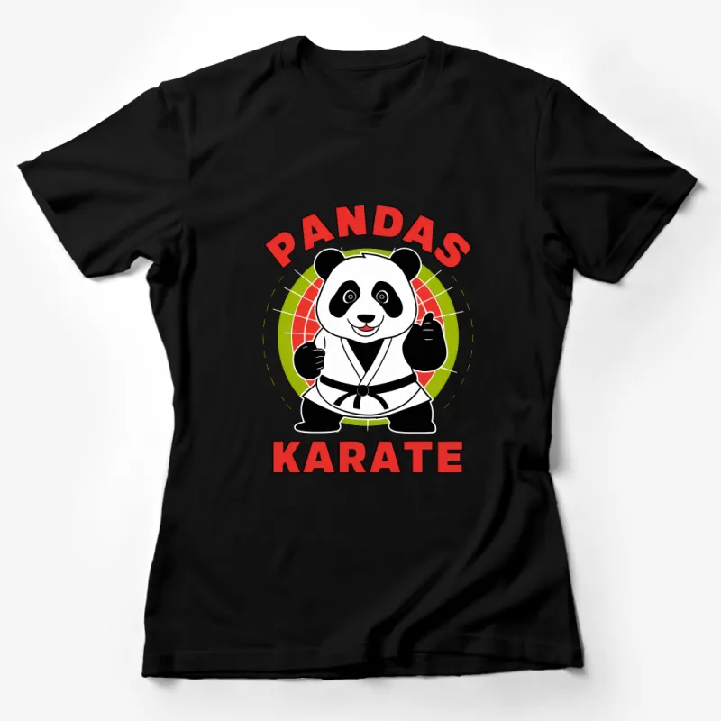 Karate Panda T-Shirt, Martial Arts Lover Graphic Tee, Cute Panda Bear Shirt, Unisex Adult Clothing, Funny Animal Kung Fu T-Shirt Female T-Shirt