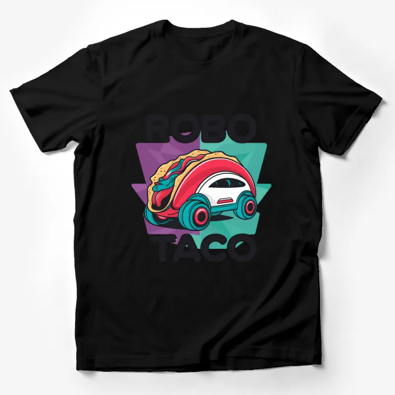 Robo Taco T-Shirt, Funny Food Car Fusion, Unisex Graphic Tee, Quirky Robot Apparel, Comfortable Casual Shirt, Unique Design Top Male T-Shirt