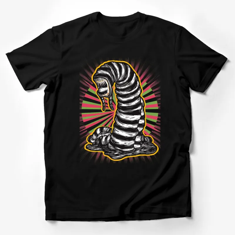 Vintage Wormhole Illustration T-Shirt, Retro Sci-Fi Art Tee, Unique Graphic Design Shirt, Unisex Clothing Male T-Shirt