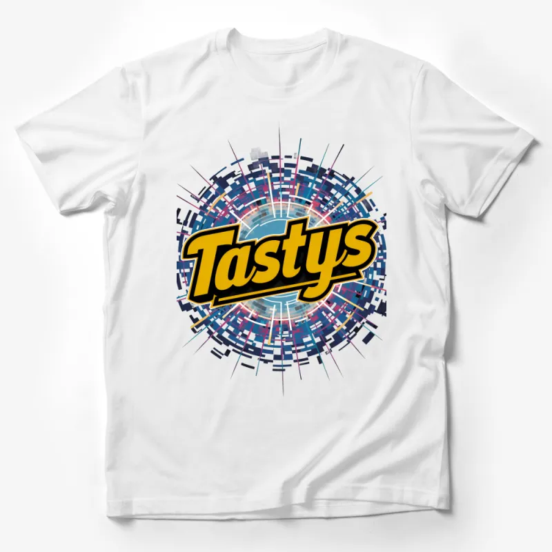 Explosive Tasty Food Lover T-Shirt, Colorful Abstract Design, Casual Fashion Tee, Unisex Top for Foodies Male T-Shirt