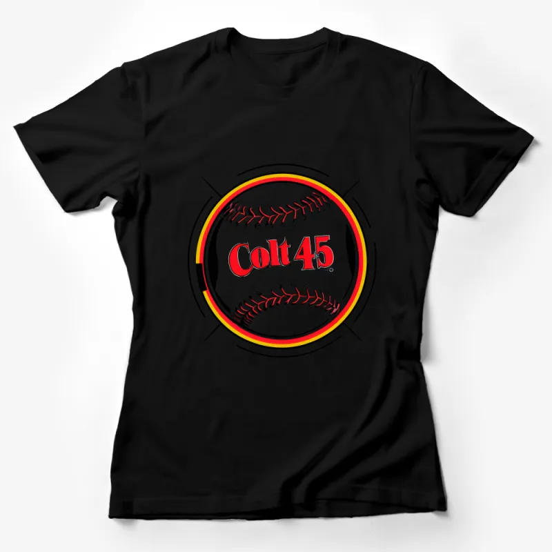 Unisex Baseball T-Shirt, Vintage Colt 45 Graphic Tee, Retro Sports Fan Shirt, Casual Streetwear, Gift for Baseball Lovers Female T-Shirt