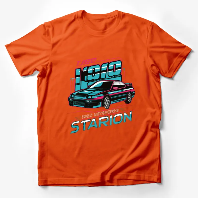 Vintage 1990 Mitsubishi Starion T-Shirt, Classic JDM Car Enthusiast Tee, Retro Automotive Apparel Unisex Male T-Shirt