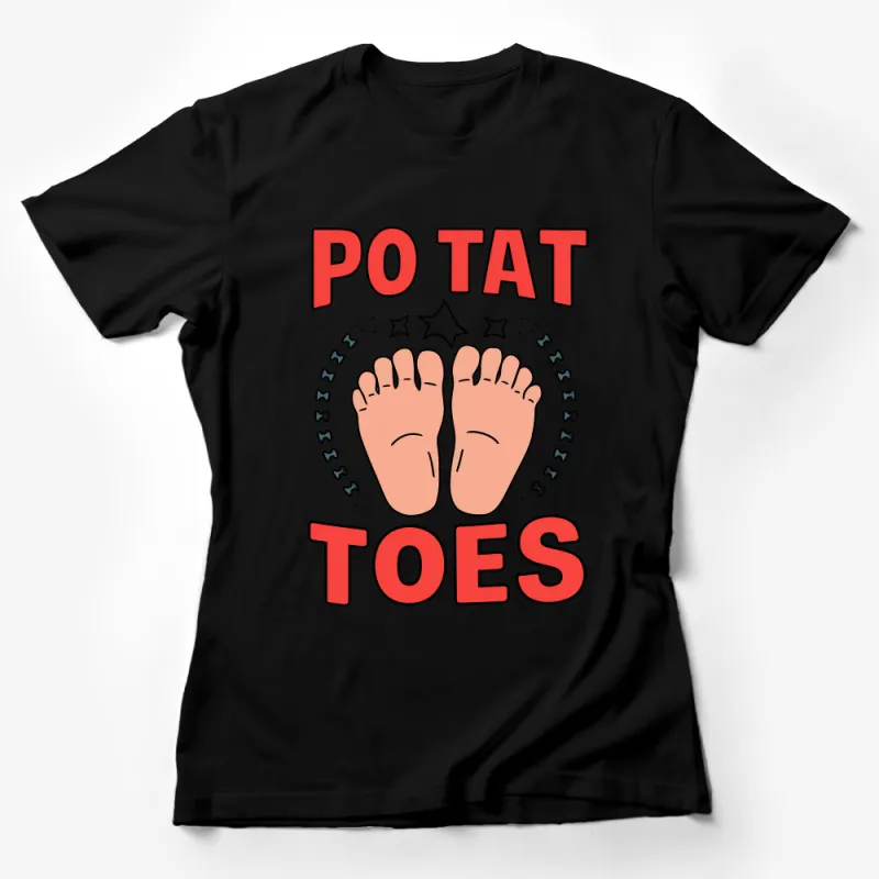 Funny Potato Lovers T-Shirt, Cute Po-Tat-Toes Pun Tee, Unisex Graphic Novelty Shirt, Food Humor Top, Gift for Veggie Fans Female T-Shirt