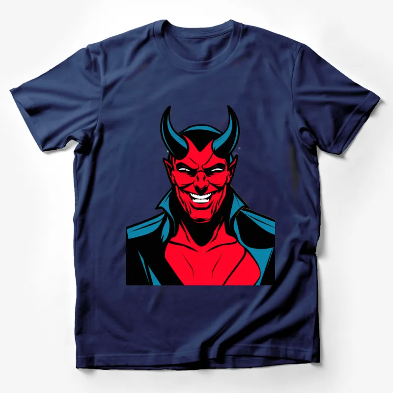 Comic Villain Red and Black T-Shirt, Bold Graphic Tee, Men's Stylish Superhero Villain Shirt, Unique Comic Book Art Top, Casual Wear Male T-Shirt